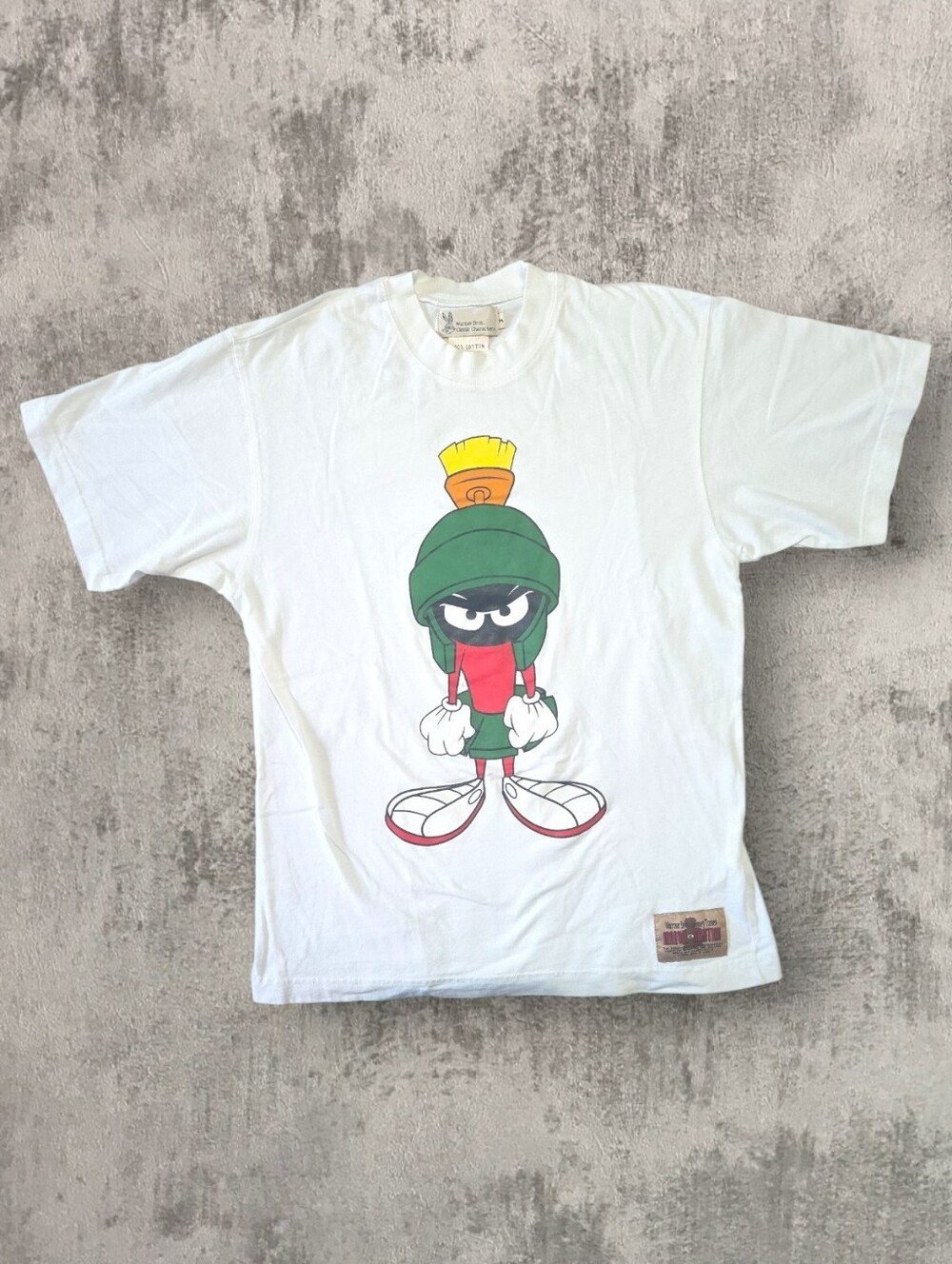 VTG 90s Looney Tunes Marvin the Martian White T-Shirt Medium PERFECT Condition